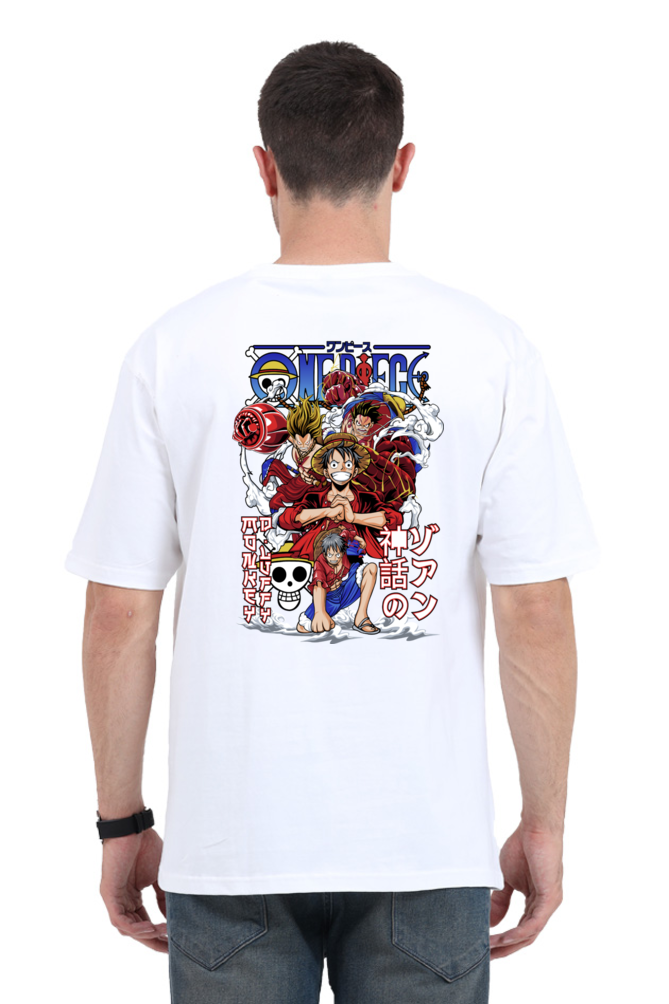 Monkey D Luffy- Gear 5- Back Print Oversize T-Shirt