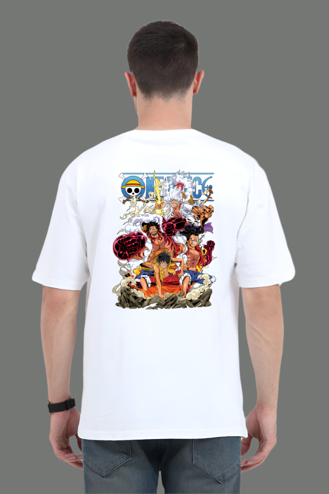 Monkey D Luffy- Gear 5- Back Print Oversize T-Shirt