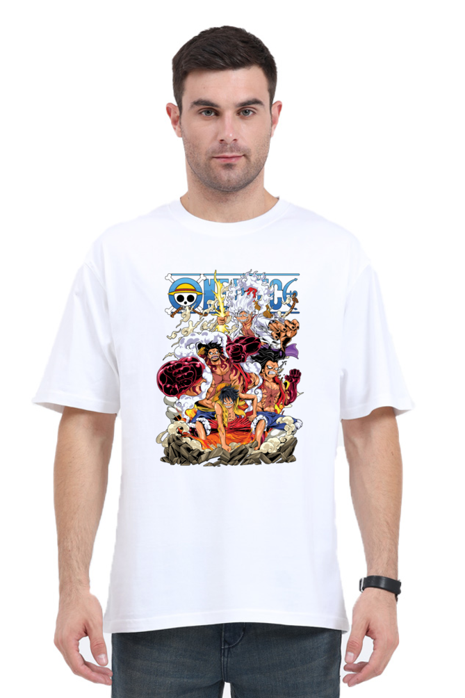 Monkey D Luffy- Gear 5- Front Print Oversize T-Shirt