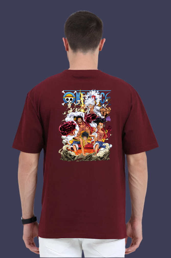 Monkey D Luffy- Gear 5- Back Print Oversize T-Shirt