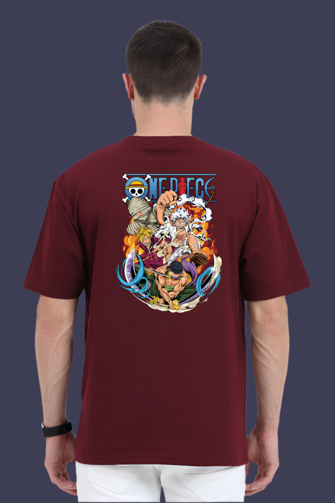 Monkey D Luffy- Gear 5- Back Print Oversize T-Shirt