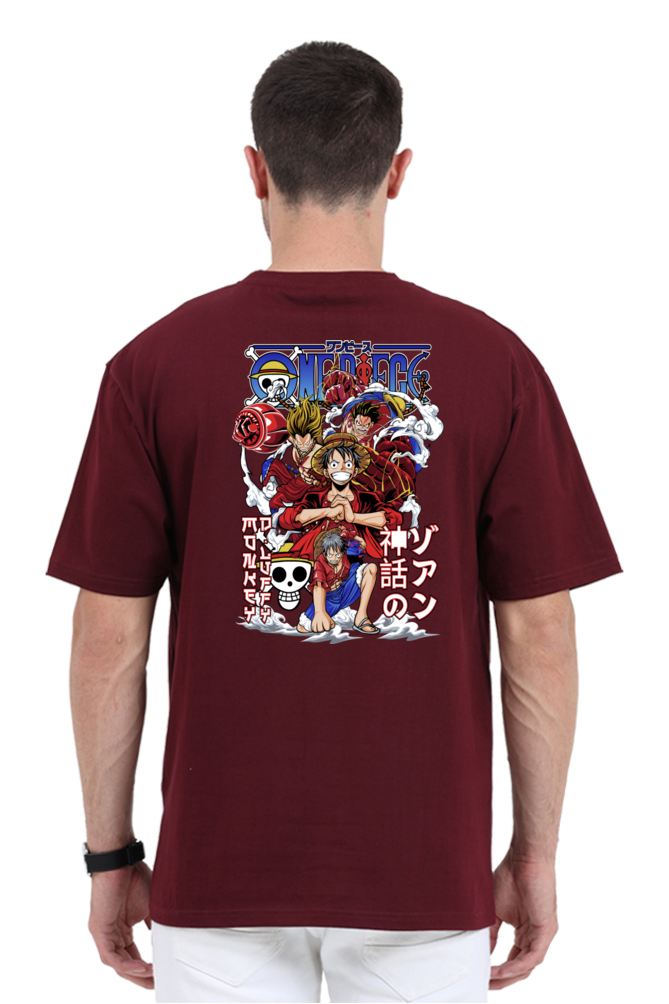 Monkey D Luffy- Gear 5- Back Print Oversize T-Shirt