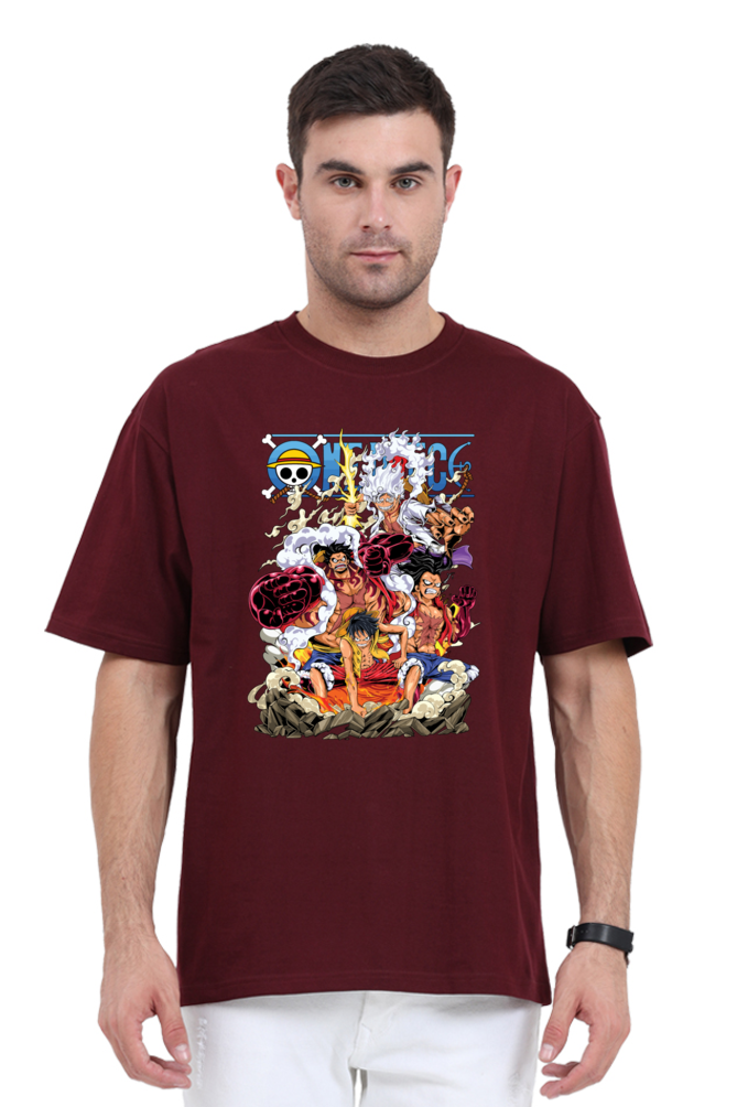 Monkey D Luffy- Gear 5- Front Print Oversize T-Shirt