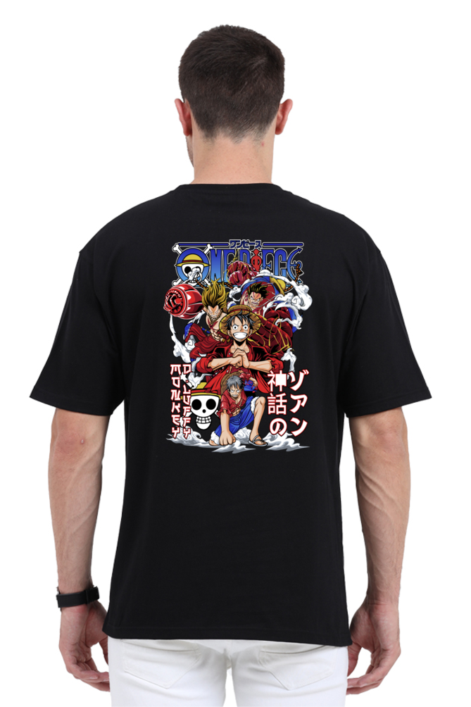 Monkey D Luffy- Gear 5- Back Print Oversize T-Shirt