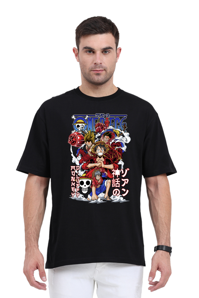 Monkey D Luffy- Gear 5- Front Print Oversize T-Shirt