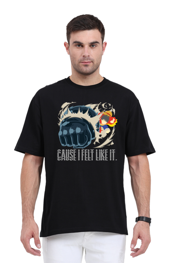 Monkey D Luffy- Gear 5- Front Print Oversize T-Shirt