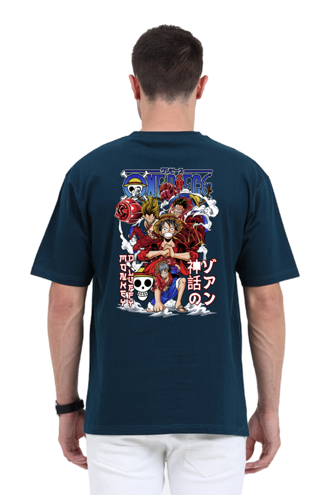 Monkey D Luffy- Gear 5- Back Print Oversize T-Shirt