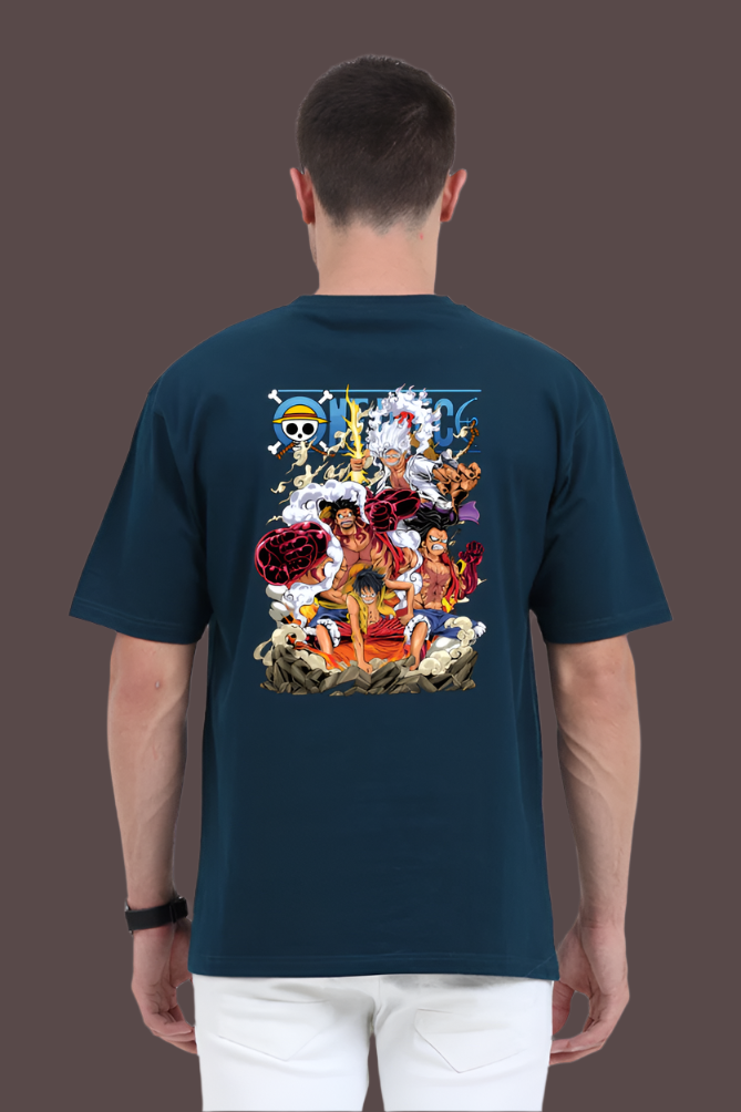 Monkey D Luffy- Gear 5- Back Print Oversize T-Shirt