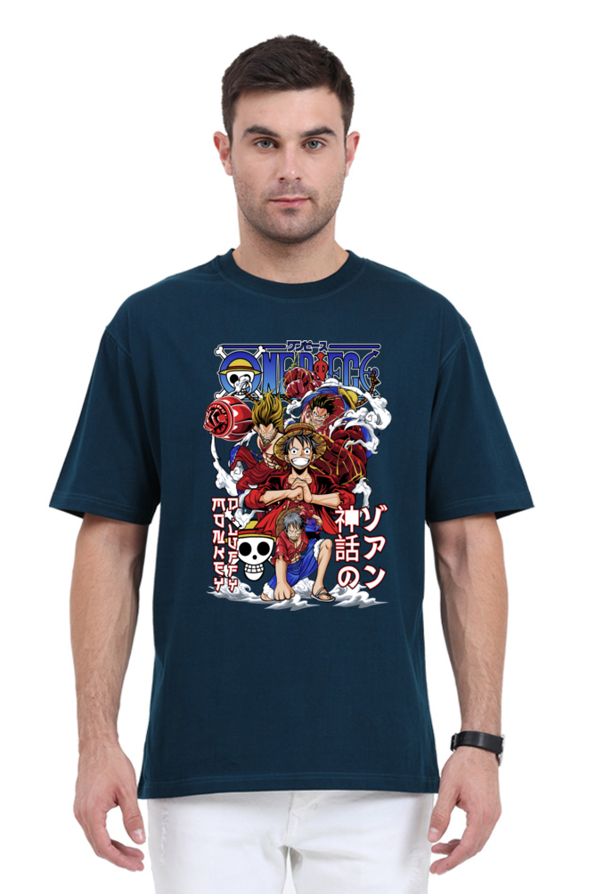 Monkey D Luffy- Gear 5- Front Print Oversize T-Shirt