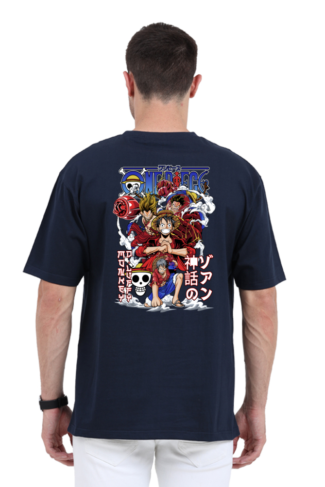 Monkey D Luffy- Gear 5- Back Print Oversize T-Shirt