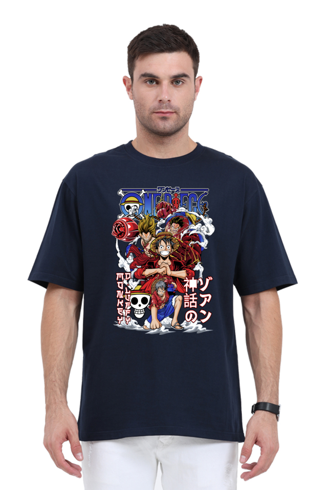 Monkey D Luffy- Gear 5- Front Print Oversize T-Shirt