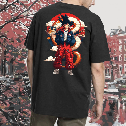 Goku Dragon Ball Z - Back Print Oversize T-Shirt