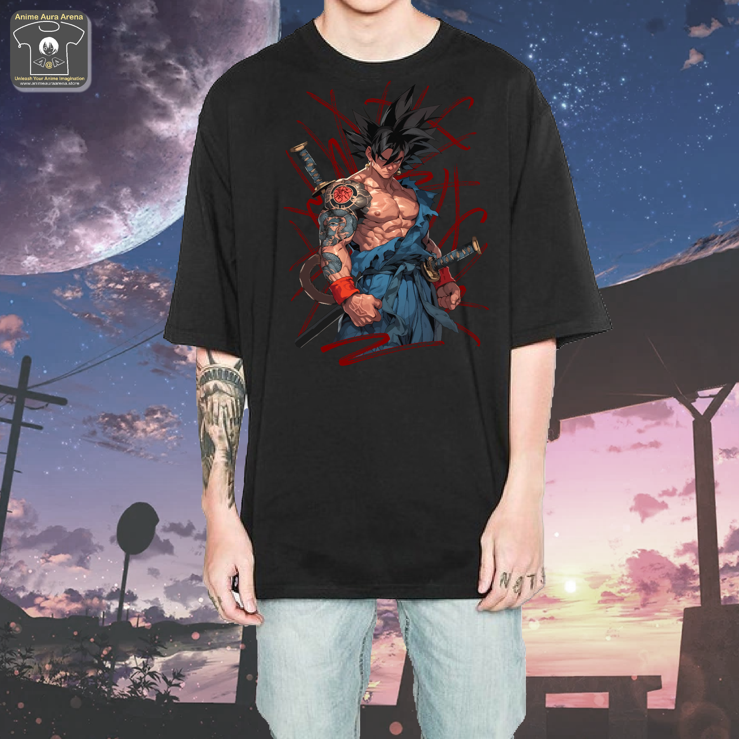 Goku Dragon Ball Z - Front Print Oversize T-Shirt