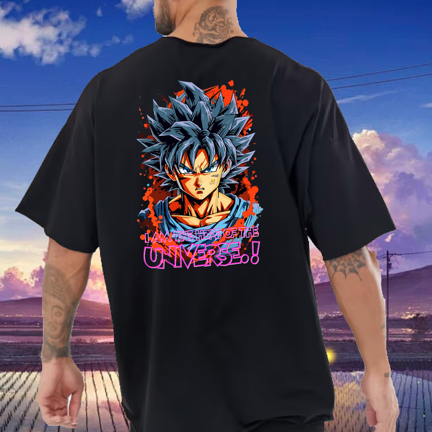 Goku Dragon Ball Z - Back Print Oversize T-Shirt