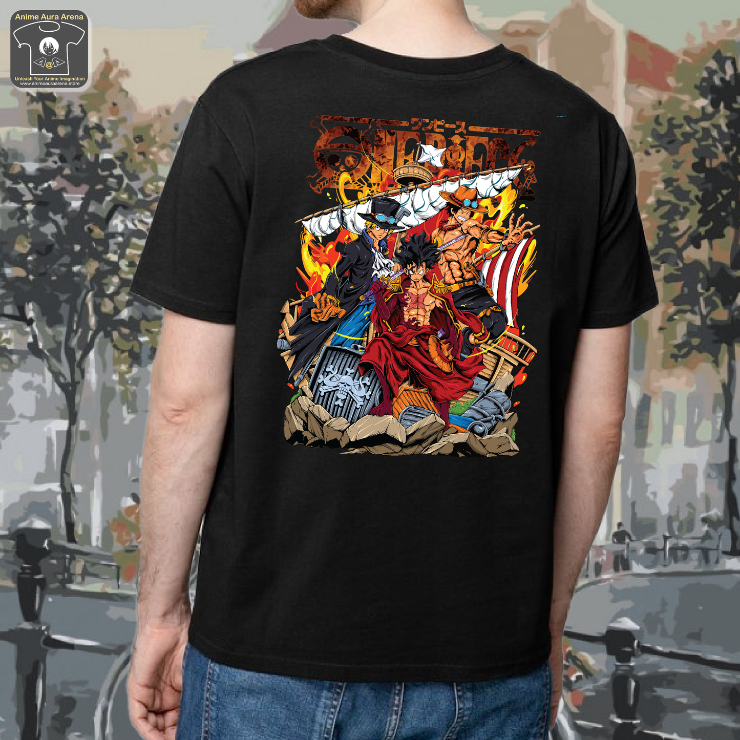 Monkey D Luffy- Gear 5- Back Print Oversize T-Shirt