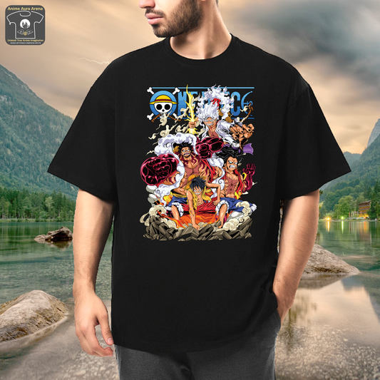 Monkey D Luffy- Gear 5- Front Print Oversize T-Shirt