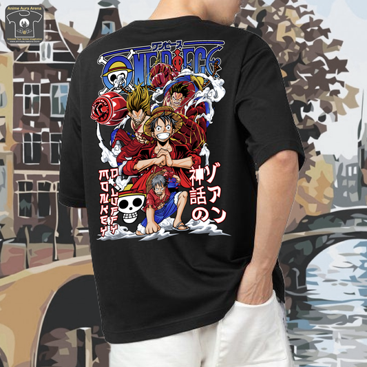 Monkey D Luffy- Gear 5- Back Print Oversize T-Shirt